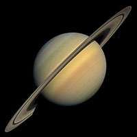 The planet Saturn